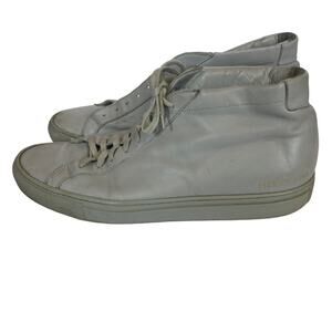 Common Projects Achilles High Top Men Size EU 45 US 11 1529 Gray Leather Shoes